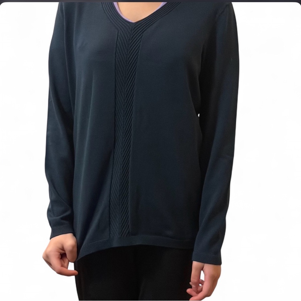 Talbots Dark Teal Long Sleeve Top